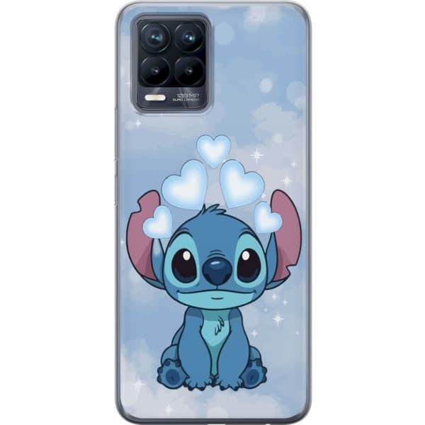 Realme 8 Gennemsigtig cover Stitch Hoppende Glæde - Sjovt Design til Gave