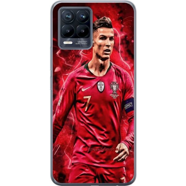 Realme 8 Gennemsigtig cover Ronaldo Færdigheder - CR7 Design for Ægte Fans