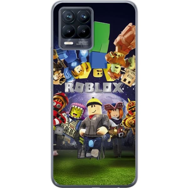Realme 8 Gennemsigtig cover Roblox Verden - Gaming Eventyr for Børn og Unge