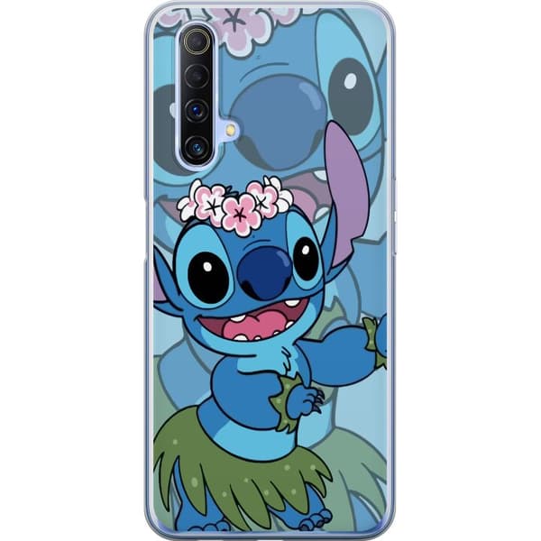 Realme X50 5G Läpinäkyvä kuori Stitch tähtien alla - Taianomainen Anime-tyyli