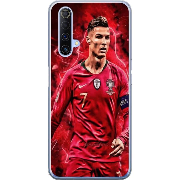 Realme X50 5G Genomskinligt Skal Ronaldo Skills – CR7 Design för Äkta Supporters