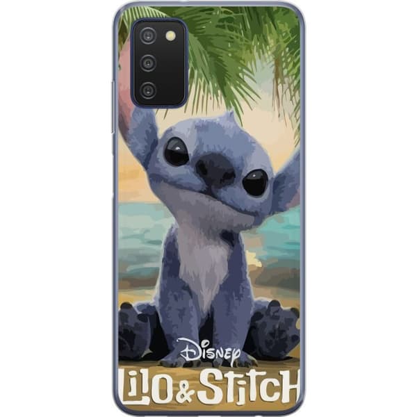 Samsung Galaxy A03s Genomskinligt Skal Stitch Kärleksfull – Med Hjärtan & Kawaii-känsla
