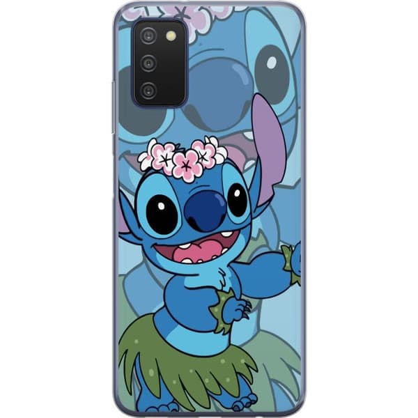 Samsung Galaxy A03s Läpinäkyvä kuori Stitch tähtien alla - Taianomainen Anime-tyyli