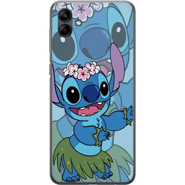Samsung Galaxy A05 Läpinäkyvä kuori Stitch tähtien alla - Taianomainen Anime-tyyli