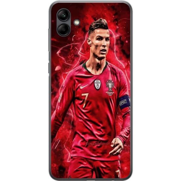 Samsung Galaxy A05 Genomskinligt Skal Ronaldo Skills – CR7 Design för Äkta Supporters