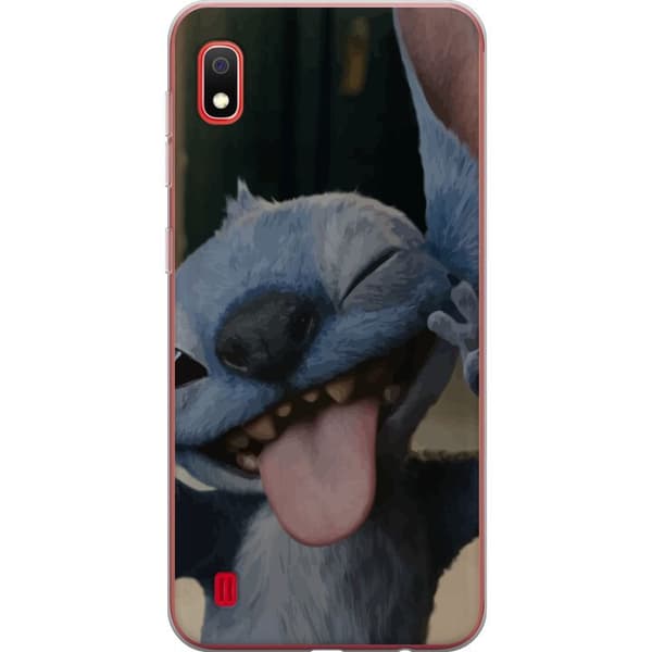 Samsung Galaxy A10 Läpinäkyvä kuori Stitch Söpö Alien - Sininen Suosikki Ulkoavaruudesta