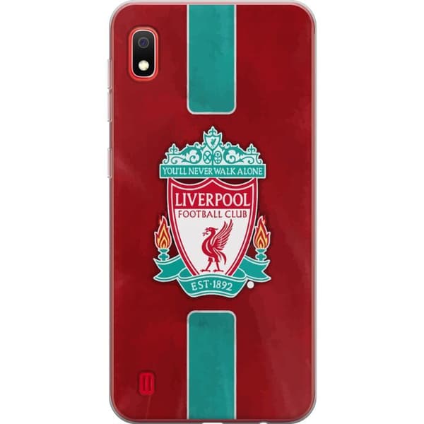 Samsung Galaxy A10 Läpinäkyvä kuori Liverpool FC - Klassinen jalkapallourheilu Punaisena