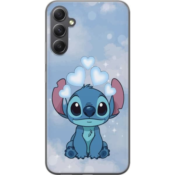 Samsung Galaxy A05s Gennemsigtig cover Stitch Hoppende Glæde - Sjovt Design til Gave