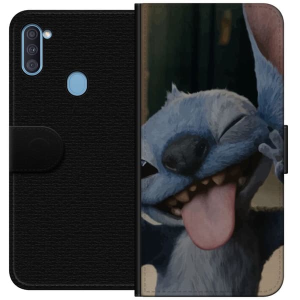 Samsung Galaxy A11 Lommeboketui Stitch Søt Alien - Blå Favoritt fra Ytre Rommet