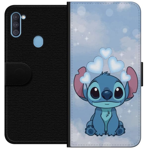 Samsung Galaxy A11 Lommeboketui Stitch Hoppande Gled - Morsomt Design for Gave