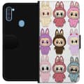 Miniatyrbillede 1 af 3: Samsung Galaxy A11 Tegnebogsetui Labubu Pink Monster - Popkunst med Kawaii-touch