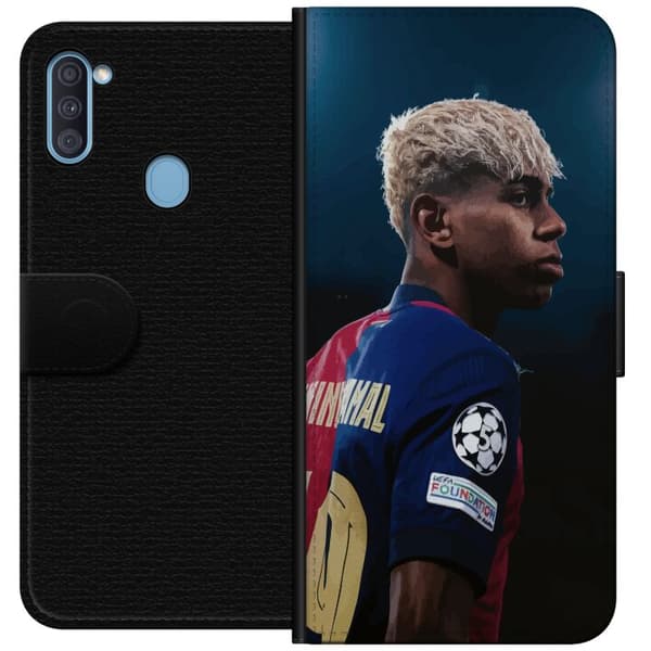 Samsung Galaxy A11 Lompakkokotelo Lamine Yamal - Barcelonan ihmelapsi fokuksessa