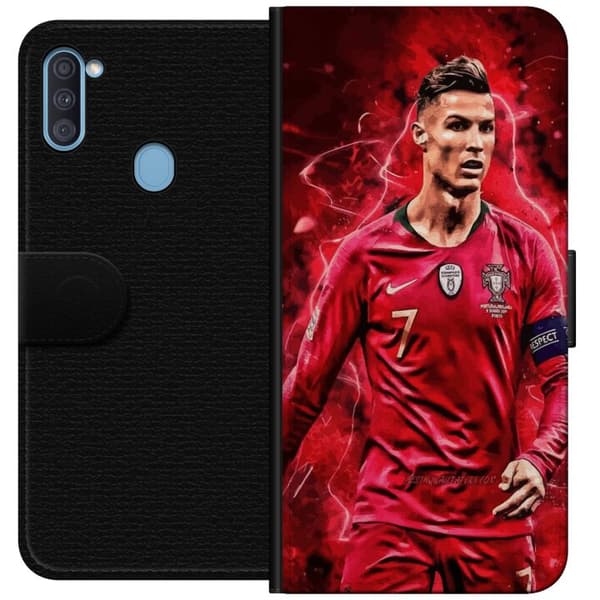 Samsung Galaxy A11 Lommeboketui Ronaldo Ferdigheter - CR7 Design for Ekte Supportere