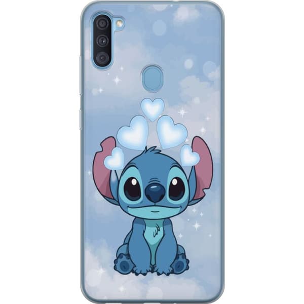 Samsung Galaxy A11 Gjennomsiktig deksel Stitch Hoppande Gled - Morsomt Design for Gave