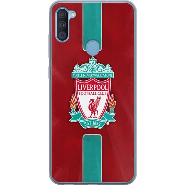 Samsung Galaxy A11 Gjennomsiktig deksel Liverpool FC - Klassisk Fotballstolthet i Rødt