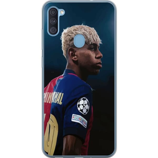 Samsung Galaxy A11 Gjennomsiktig deksel Lamine Yamal - Barcelonas Wonderkid i Fokus
