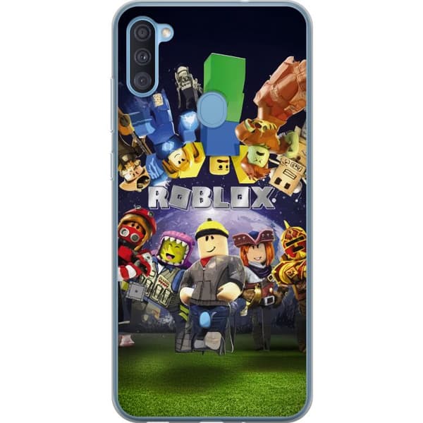 Samsung Galaxy A11 Gjennomsiktig deksel Roblox Verden - Spilleventyr for Barn og Ungdom
