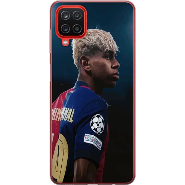 Samsung Galaxy A12 Gennemsigtig cover Lamine Yamal - Barcelonas Wunderkind i fokus