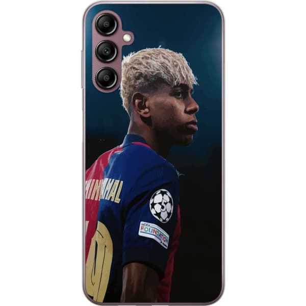 Samsung Galaxy A14 5G Genomskinligt Skal Lamine Yamal – Barcelonas Wonderkid i Fokus