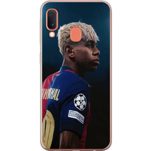 Samsung Galaxy A20e Gjennomsiktig deksel Lamine Yamal - Barcelonas Wonderkid i Fokus