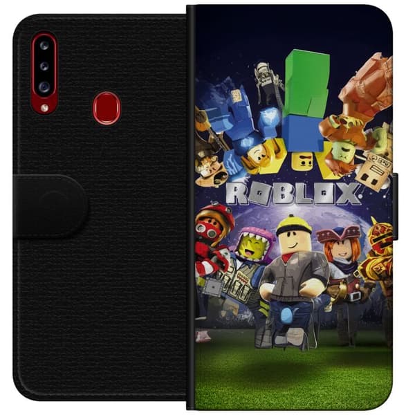 Samsung Galaxy A20s Lommeboketui Roblox Verden - Spilleventyr for Barn og Ungdom