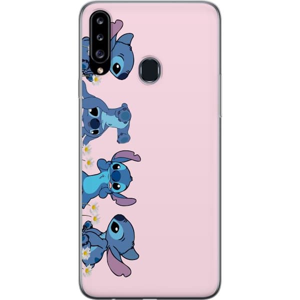 Samsung Galaxy A20s Gjennomsiktig deksel  Stitch Ler & Leker – Perfekt for Mobildeksler eller Postere