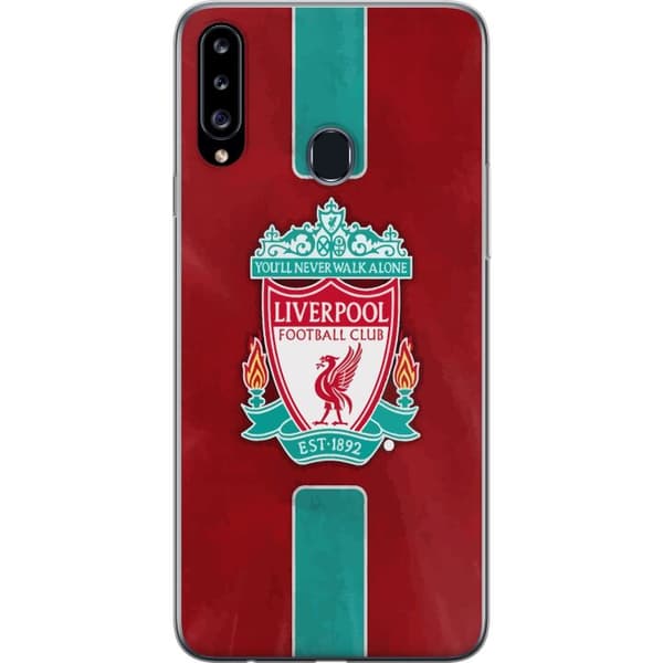Samsung Galaxy A20s Gjennomsiktig deksel Liverpool FC - Klassisk Fotballstolthet i Rødt