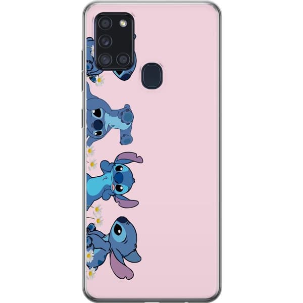 Samsung Galaxy A21s Gjennomsiktig deksel Stitch Ler & Leker – Perfekt for Mobildeksler eller Postere