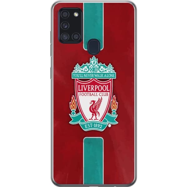 Samsung Galaxy A21s Gjennomsiktig deksel Liverpool FC - Klassisk Fotballstolthet i Rødt