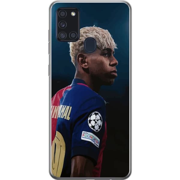 Samsung Galaxy A21s Gjennomsiktig deksel Lamine Yamal - Barcelonas Wonderkid i Fokus