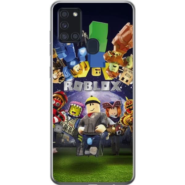 Samsung Galaxy A21s Gjennomsiktig deksel Roblox Verden - Spilleventyr for Barn og Ungdom
