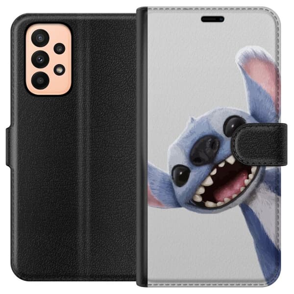 Samsung Galaxy A23 Tegnebogsetui Stitch i fart - Kawaii-design til fans & børn