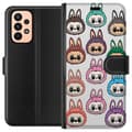 Miniatyrbillede 1 af 3: Samsung Galaxy A23 Tegnebogsetui Labubu Macaron Monster - Nuttet Samlefigur med Stil