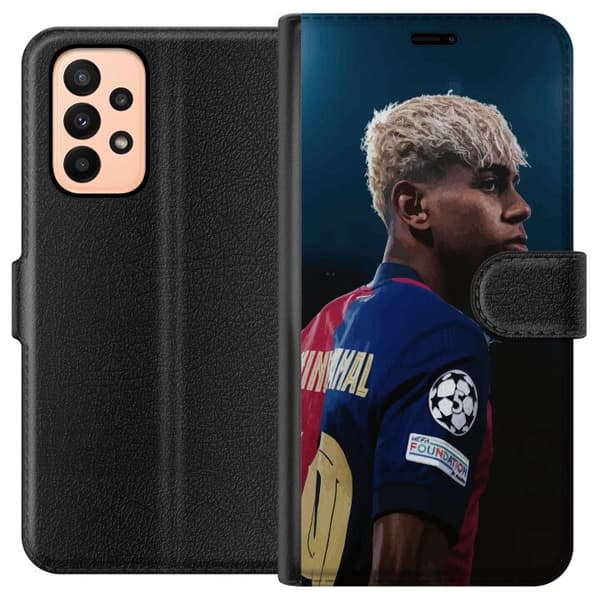 Samsung Galaxy A23 Plånboksfodral Lamine Yamal – Barcelonas Wonderkid i Fokus