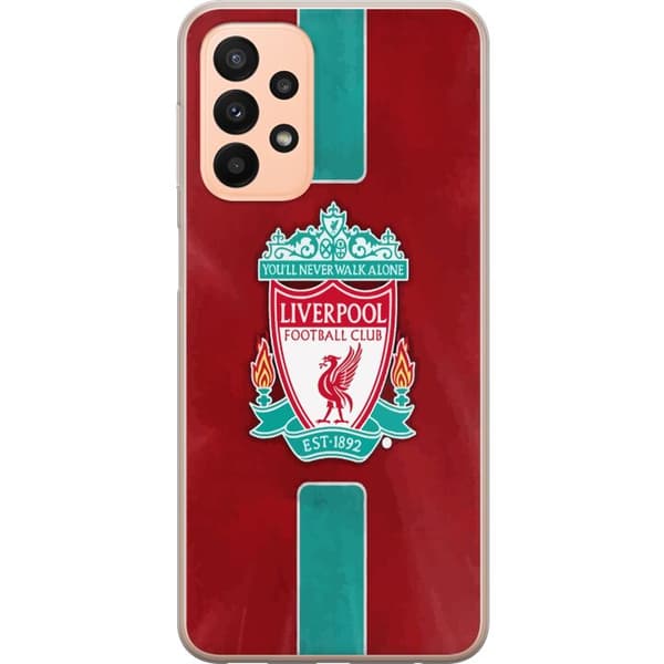 Samsung Galaxy A23 Gjennomsiktig deksel Liverpool FC - Klassisk Fotballstolthet i Rødt