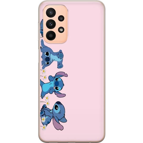 Samsung Galaxy A23 5G Gennemsigtig cover Stitch Grin & Leg – Perfekt til Telefoncovers eller Plakater