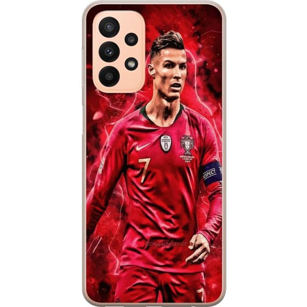 Samsung Galaxy A23 5G Genomskinligt Skal Ronaldo Skills – CR7 Design för Äkta Supporters