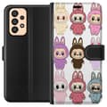 Miniatyrbillede 1 af 3: Samsung Galaxy A33 5G Tegnebogsetui Labubu Pink Monster - Popkunst med Kawaii-touch