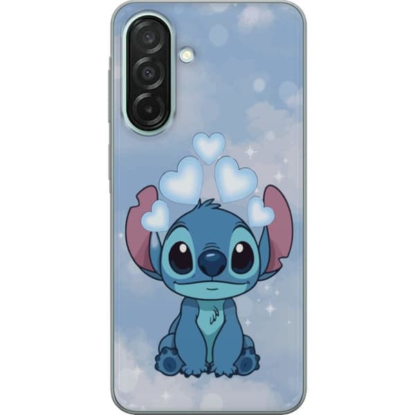 Samsung Galaxy A26 Gennemsigtig cover Stitch Hoppende Glæde - Sjovt Design til Gave