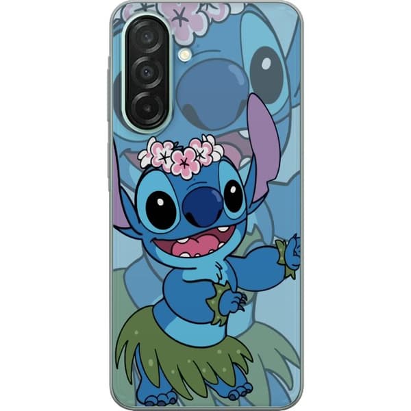 Samsung Galaxy A26 Läpinäkyvä kuori Stitch tähtien alla - Taianomainen Anime-tyyli
