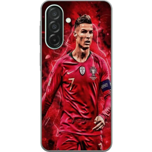 Samsung Galaxy A26 Genomskinligt Skal Ronaldo Skills – CR7 Design för Äkta Supporters