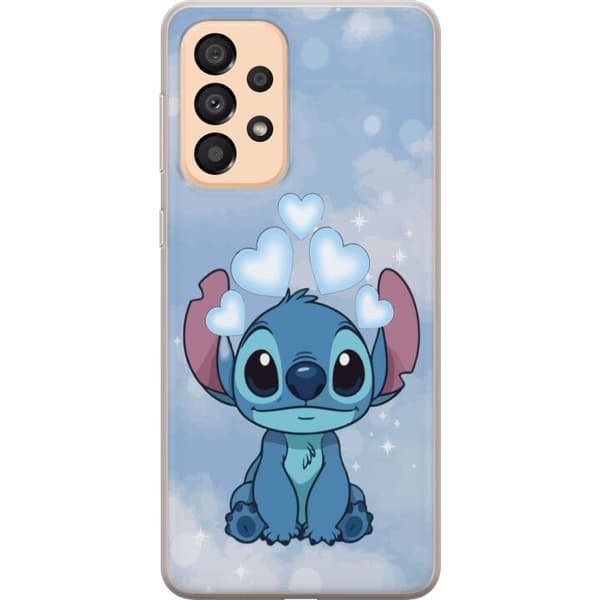 Samsung Galaxy A33 5G Gjennomsiktig deksel Stitch Hoppande Gled - Morsomt Design for Gave
