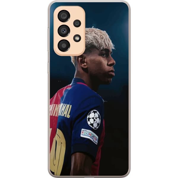 Samsung Galaxy A33 5G Gennemsigtig cover Lamine Yamal - Barcelonas Wunderkind i fokus
