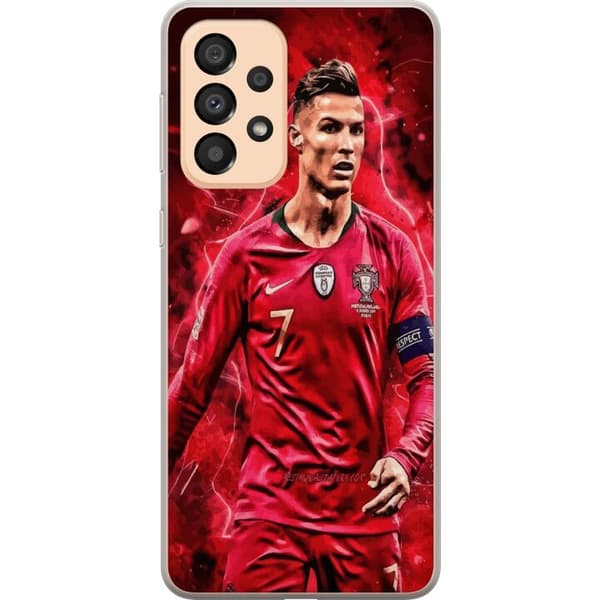 Samsung Galaxy A33 5G Gjennomsiktig deksel Ronaldo Ferdigheter - CR7 Design for Ekte Supportere