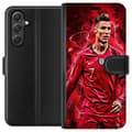 Miniatyrbilde 1 av 3: Samsung Galaxy A35 Lommeboketui Ronaldo Ferdigheter - CR7 Design for Ekte Supportere