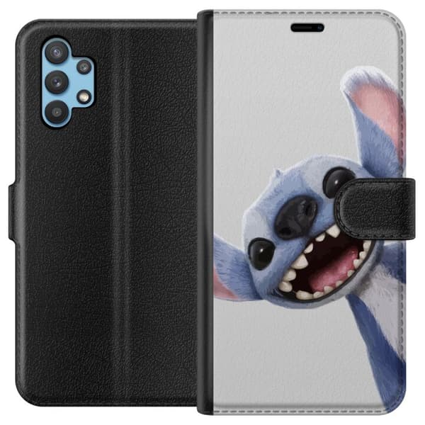 Samsung Galaxy A32 5G Tegnebogsetui Stitch i fart - Kawaii-design til fans & børn