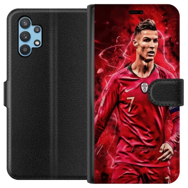 Samsung Galaxy A32 5G Lommeboketui Ronaldo Ferdigheter - CR7 Design for Ekte Supportere