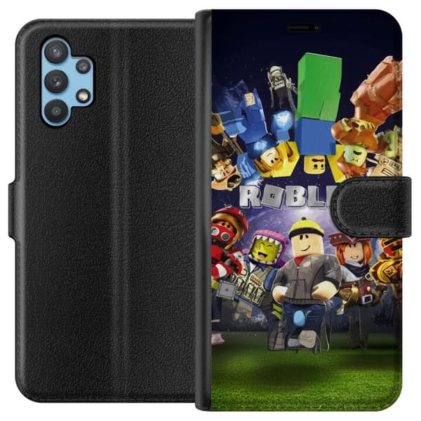 Samsung Galaxy A32 5G Tegnebogsetui Roblox Verden - Gaming Eventyr for Børn og Unge