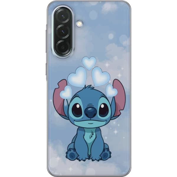 Samsung Galaxy A36 Gennemsigtig cover Stitch Hoppende Glæde - Sjovt Design til Gave