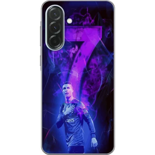 Samsung Galaxy A36 Gennemsigtig cover Ronaldo 7 - Fodboldlegende i Handling for Fans